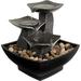 Rubbermaid Indoor Weather Resistant Tabletop Fountain in Black | 7 H x 6.5 W x 6.5 D in | Wayfair B330