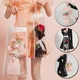 Sac en plastique transparent avec poignée pour bouquet emballage de fleurs sac cadeau emballage