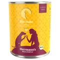 Lot Herrmann's Menu Bio Classic 12 x 800 g pour chien - poulet bio, riz bio