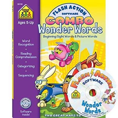 Flash Action Software Combo Wonder Words Beginning Sight Words Picture Words