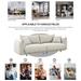 Modern Couch for Living Room Sofa,Solid Wood Frame and Stable Metal Legs, 2 Pillows, Sofa Furniture for Apartment