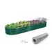 Outdoor 12 ft. x 2 ft. x 1 ft. Oval Galvanized Metal Raised Garden Bed with Gopher Wire Mesh - 12 ft. x 2 ft. x 1 ft.