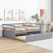 Nestfair Twin Size Wood Daybed with Twin Size Trundle