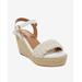 Boston Proper - White - Pearl Embellished Wedge - 37