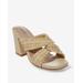 Boston Proper - Natural Neutral - Raffia Twist Block Heel - 9.0