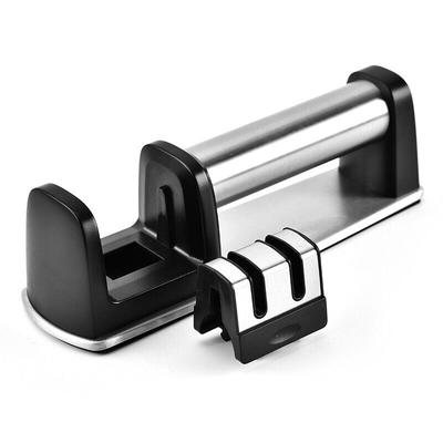 Knife Sharpener with Ceramic and Tungsten Tools