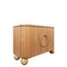 Statements by J Lucca Brown Wooden Fluted Sideboard Cabinet with Ball Feet, Dining Room Furniture, Storage Cabinet