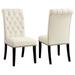 Coaster Furniture Mapleton Beige Tufted Upholstered Side Chairs (Set of 2)
