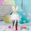 SGCYLOWQ Easter Day Lights Doll Pendant Home Holiday Dwarf Decoration Doll Holiday Decoration Easter Doll Ornaments Holiday Window Decoration Gnome Easter Ornaments