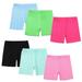 Baozhu Girls Dance Shorts Breathable and Comfy Kids Cycling Shorts 6 Pack Stretchy Dancing Bike Pants 2-10 Years