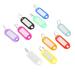 100pcs Key Ring Tags ID Label Tags Luggage Classification Labels Identifying Keychain Tags with Label Window for Home Office Travel Pets Storage Supplies