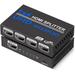 HDMI Splitter 1 in 4 Out 4K HDMI Splitter V1.4b Powered Audio Video Distributor Duplicate/Mirror Screen 1x4 HDMI