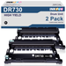 DR730 DR-730 Drum Unit (Not Toner) Replacement for Brother DR730 for Use with Brother MFC-L2750DW MFC-L2710DW DCP-L2550DW HL-L2350DW Printer( 2 Black Drum)