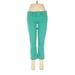 Guess Jeans - Low Rise Skinny Leg Cropped: Green Bottoms - Women's Size 28 - Blue Wash