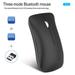 FAIOROI Wireless Mouse for Laptop Wireless Three-mode Bluetooth 5.0/3.0 Mouse 2.4G Wireless Mouse Silent Design Office Mouse Black