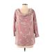 LC Lauren Conrad Sweatshirt: Pink Floral Tops - Women's Size Medium