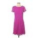 Laundry by Shelli Segal Casual Dress - Shift: Purple Dresses - Women's Size 4