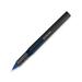 Roller Ball Pen Stick Fine 0.5 mm Needle Tip Blue Ink Black Barrel Dozen