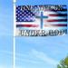 Bayyon Jesus Flag One Nation Under God American Grommet Flag Banner with Grommets 3x5Feet Man cave Decor