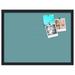 MYXIO 24x18 Inch Cork Bulletin Board. This Decorative Framed Pin Board Comes with Aqua Pastel Design and a Black Frame. Ideal for Home Office Decor or Message Board (MYXIO-1806)