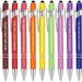 10 Pieces Motivational Sarcastic Quotes Ballpoint Pen Office Gifts 2 in 1 Stylish Metal Stylus Pen for Touch Screens 1.0 mm Black Ink