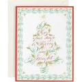 Christmas Calligraphy Large Boxed Christmas Cards - 32 Cards & Envelopes