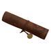 ESULOMP Treasure Map VIntage Canvas Leather Large CapacIty RollIng PencIl Bag Cute StatIonery Box RollIng PencIl Bag 8.07 Inches