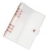 Binder Clips Protective Shield Schools Supplies Binder Cover Snap Button Clear Journal Binder Cover Notepad Cover Rose Gold Hand Book Soft Pvc Student