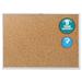 Quartet Classic Series Cork Bulletin Board 36 x 24 Natural Surface Silver Anodized Aluminum Frame (2303)