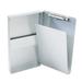 Saunders Snapak Aluminum Side-Open Forms Folder 0.38 Clip Capacity Holds 5 x 9 Sheets Silver (10507)