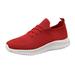 eczipvz Running Shoes for Men Mens Non Slip Running shoes Breathable Walking Sneakers Gym Work Tennis Shoes Red