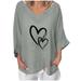 Womens Summer Tops Womens Loose Fitting T Shirts Summer Blouses for Women Dressy Casual Tops for Women 2024 Trendy