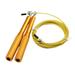 yotijar Skipping Rope 118inch Adjustable Length Fitness Mma Training Speed Jump Rope Thick Gold