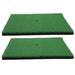 Golfing Practice Mat 2Pcs Golfs Chipping Mat Artificial Turf Mat Outdoor Backyard Golfing Mats