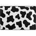 GZHJMY Cow Non Slip Area Rug for Living Dinning Room Bedroom Kitchen 1.7 x 2.6 Black and White Animal Print Nursery Rug Floor Carpet Yoga Mat