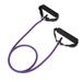 ATriss 1Pc Elastic Fitness Tubes Exercise Cords Yoga Pull Rope Rubber Exercise Resistance Bands Workout Bands with Door Anchor Handles(Purple)