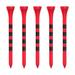 Zivisk Wooden Golf Tees 2-3/4 inch 100 Count 2.75 Long Golf Wood Bamboo Tees(Red 70mm)