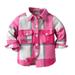 Kids Toddler Baby Unisex Unisex Autumn Winter Plaid Tops Long Sleeve Shirt Coat Jacket Cardigan Clothes Heavy Jacket Kids Boys Ski Jackets Youth Hunting Jacket Max Co Coat Big Jacket for Kids Kids