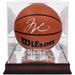 Jayson Tatum Boston Celtics Autographed Wilson Authentic Series Indoor/Outdoor Basketball with Mahogany 2024 NBA All-Star Game Logo Display Case