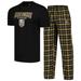 Men's Concepts Sport Black/Gold Vegas Golden Knights Arctic T-Shirt & Pajama Pants Sleep Set