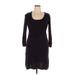 DressBarn Casual Dress - Sweater Dress: Black Dresses - Women's Size X-Large