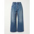 Citizens of Humanity - Gaucho Cropped High-rise Wide-leg Jeans - Mid denim