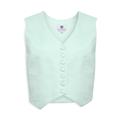 Women's Blue Linen Fitted Vest Extra Small Mazarine Ladies' Garments Trading Co. L. l.c.