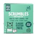 12x80g Pate Chicken Tuna Salmon Turkey Cat Selection Classic Scrumbles Wet Cat Food