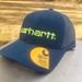 Carhartt Accessories | Carhartt Canvas Mesh-Back Logo Graphic Cap - Night Blue | Color: Blue/Yellow | Size: Os