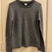 J. Crew Sweaters | J Crew Metallic Metallized Fiber Lambs Wool Knit Crew Neck Sweater Size Small | Color: Black/Silver | Size: S