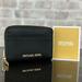 Michael Kors Bags | Michael Kors Jet Set Travel Leather Medium Zip Around Card Case Wallet Bag $188 | Color: Black | Size: Os