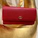 Gucci Bags | Gucci Red Gg Marmont Continental Leather Wallet Handbag Authentic. Crossbody | Color: Red | Size: Os