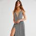 Free People Dresses | Free People Nina Halter Dress Size Small | Color: Black/White | Size: S