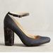 Anthropologie Shoes | Anthropologie Farylrobin Tessa Velvet Heel Close Toe Pumps Size 8.5 | Color: Black | Size: 8.5